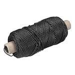 sourcing map Twisted Mason Line Nylon Twine String Cord Black 100M/109 Yard 3MM Dia for Netting, Landscaping, Home Improvement, DIY Projects, Crafting, Masonry, Gardening