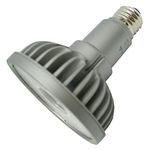 Bulbrite SP30L-18-60D-930-03 SORAA 18.5W LED PAR30L 3000K Vivid 60° Dimmable Light Bulb, Silver