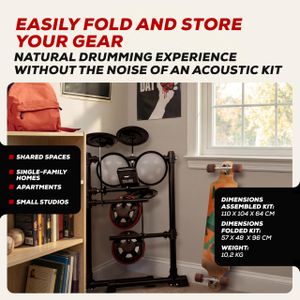 Alesis Turbo Mesh Electric Drum Set – 7-Piece Electronic Kit