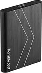 TIOOKOD 2T External Hard Drive, Ultra Slim Portable,Compatible for PC,Mac, Laptop, Xbox, Xbox one,(Black)