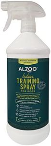 ALZOO Indoor Training Spray for Dogs, Helps Correct Destructive Behavior Like Marking & Chewing On Indoor Areas, 100% Plant-Based Active Ingredients, 32 Fl. Oz. Spray Bottle