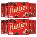 Cadbury Nutties Chocolate Pack, 30 g (Pack of 10)