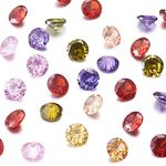 Cheriswelry 50pcs 2.5mm Cubic Zirconia Stone Faceted Crystal CZ Stones Cabochons for Jewellery Earring Bracelet Pendants DIY Craft Making