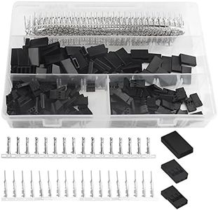 WMYCONGCONG 900 PCS Servo Connector Servo Cable Wire Connector Male Female Crimp Pin Kit for Futaba Style Servo Connector