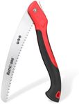 HURRICANE Folding Hand Saw, 10 Inch Pruning Saw, Hand Saw for Wood Cutting, Camping Tree Saw with SK5 Curved Blade, Triple-cut Razor Teeth, Outdoor Portable Saw for Tree Trimming, Gardening, Hiking