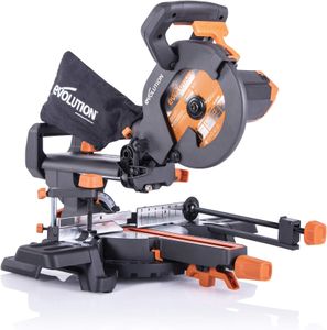 Evolution Sliding Mitre Saw – R210SMS+ Compact, Multi-Material Cutting