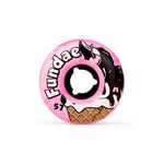 Moxi Fundae Roller Skate Wheels - Bubble Gum - 57mm/92a (Pack of 4)