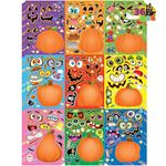 JOYIN 36 PCS Halloween Make-a-face Sticker Sheets Make Your Own Characters Mix and Match Sticker Sheets with 9 Different Facial Expression Kids Party Favor Supplies Craft