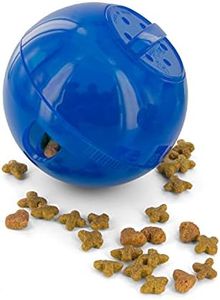 PetSafe - Jouet Distributeur de Croquettes pour Chat SlimCat, Jouet Interactif à Friandises – Faire de l’exercice en s’amusant et aide à perdre du poids, 150 ml de croquettes – Bleu