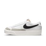 Nike Women W Blazer Low Platform Basketball Shoes SAIL/White-Wolf Grey-Metallic Silver 8.5 US