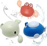 Konstantie Baby & Toddler Bath Wind-up Swimming Toys (Submarine, Whale, Crab, 3pcs)