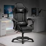 VALORXUSA Warrior 2026 Edition Gaming & Office Ergonomic Chair | Vegan Leather | High Back 135° Recliner | Adjustable Height & Linkage Armrest | Lumbar Support | 360° Swivel | 3 Year Warranty, Black