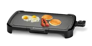 Toastmaster TM-203GR 10x20 Griddle, Non-Stick Metal Plastic, Black