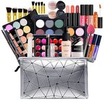 FantasyDay All-in-one Holiday Make up Gift Set | Makeup Kit for Women Full Kit Essential Starter Bundle Include Eyeshadow Palette Lipstick Blush Foundation Concealer Face Powder Mascara Lipgloss Brush