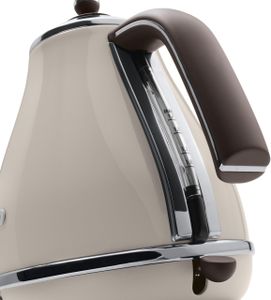 DeLonghi Icona Electric Kettle, Pastel Cream – Retro Style