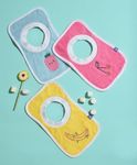 Mi Arcus Feeding, Drool Bibs for Baby Boys, Girls, Newborns, and Toddlers,0-3 Months,Cotton,Gifting/Pack of 3