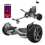 RCB Hoverboards SUV and Kart, with Bluetooth, App Control, Hoverboards All Terrain 8.5" Hummer, Best Gift for Kids
