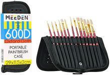 MEEDEN Paint Brush Holder, 11 X 10.5 Inch Zippered Paint Brush Case, Organization and Storage Bag for Artist Paint Brush (Brushes NOT Included)