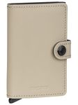 Secrid Leather Mini Wallet, Matte, Brown, One Size, Classic