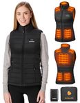 Heated Vest for Women with Battery Pack Included 7.4V 14000mAh, Warming Women's Heated Vest Electric Heating Vest Rechargeable-L