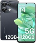 UMIDIGI G9 5G Cell Phone, Android 14 Unlocked Phones, 12(6+6) GB +128GB/1TB TF Expand, 5G Dual SIM, 50MP Camera, 6.75" HD+ 90Hz Display, AI Face & Fingerprint Unlock, 5000mAh Android Phone Black