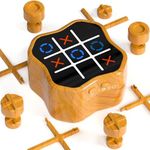 Freecat Tic Tac Toe Game, 3-in-1 Electronic Handheld Games Console for Kids Memory Growth, Portable Puzzle Travel Games,Board Game for Kids and Adults, Christmas and Birthday Gifts for All Ages 3+