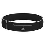 FlipBelt Elite Running Belt for Phone and Small Accessories, Water-Resistant Exercise Waist Pouch, XL, Black