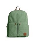 DailyObjects Mint Green Field Backpack | Casual Laptop Bag with Luggage Sleeve | Unisex Travel Backpack | Made of Durable Canvas Material | Zippered Compartments with Pockets