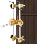 YJINGRUI Electric Mortice Lock Fitting Jig Hole Saw Door Opener with 3pcs Tungsten Steel Blades for Wooden Door Unlocking Hole, Magnetic Card Door Unlocking Hole,etc