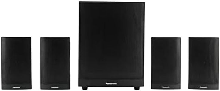 Panasonic SC-HT460GW-K 4.1 Ch Home Theatre, 100 W, Bluetooth, USB, AUX, Powerful Subwoofer, LED Display, Remote for Volume & Bass Control (Black)