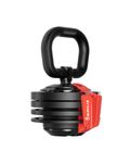 Burnlab Stack Adjustable Kettlebell (10kg). Different Weight Levels from 2-40 lbs. Perfect for Abs, Arms, Legs