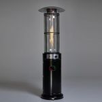 REALGLOW Heatmaster 15KW Flame Patio Heater in black with Glass Tube