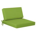 idee-home Deep Seat Patio Cushions 26.5 x 26.5 Outdoor Cushions, Waterproof Fade Resistant Patio Furniture Cushions with Removable Cover, Hampton Bay Cushions for Sofa Couch Chair, with Back Cushion