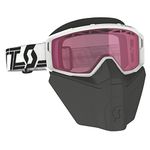 Scott Wintersport Brille Primal Safari Facemask Clear, Weiß Schwarz Rose, 278608