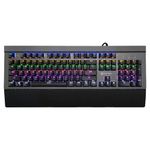 Live Tech F5 Mechanical Gaming Keyboard RGB Multiple Mode LED Palm Rest Audible Anti-Ghosting Keyboard Alloy Panel Numeric Keypad and a gold-plated