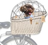 Wiklibox Natural Wicker Dog Bike Ba