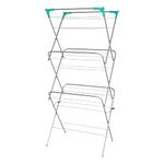 Ram® 3 Tier Deluxe Airer Foldable Heavy Duty Clothes Airer With 4 CORNER HOOKS And Sock Dryer 14M Airing Capacity