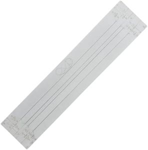 Martelli - 24" Strip Binding Quilt Ruler with Non-Slip Grip - Quilting Slotted Ruler for Quilters and Fabric Cutting - Sewing and Quilting Tools