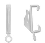 fiXte® 35 Curtain Track Glider Hooks With Sturdy Grip Fit Integra Decorail Rail Clip On Easily