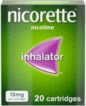 Nicorette Inhalator - Relieve Your Nicotine Cravings - Quit Smoking & Stop Smoking Aids - 15mg, 20 Cartridges