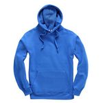 Plain Pullover Hoodie Hooded Top Unisex Mens Ladies Hooded Sweatshirts Royal Blue, L