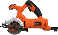 BLACK+DECKER Corded Mini Circular Saw with Kitbox 400w, Black + Orange