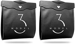 Arcoche Tesla Model 3 Trash Can Accessories for Back Seat Garbage Bag with Hanging Magnetic Buckle Waterproof 2016-2023(2 Pack)