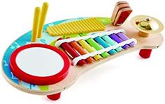 Hape Mighty Mini Band | Toddlers & Kids Multiple Musical Wooden Instrument Set