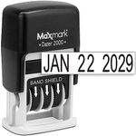 MaxMark Dater 2000, Self Inking Small Date Stamp with Black Ink