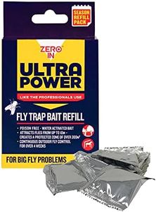 Zero In Ultra Power Outdoor Fly Trap Refill Sachet – 8g x 6 Fly Attractant Outdoor Use Poison-Free