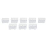 Elizabeth Ward Bead Storage Solutions 8 Piece Bead Clear Organizing Storage Containers for Beads, Crystals, Fasteners, and Craft Supplies, Small