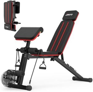 JOROTO Weight Bench Adjustable, Foldable Workout Bench Press, 350KG Load Strength Training Benches for Home Gym Full Body Workout, Roman Chair Dumbbell Bench