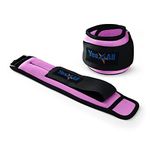 Yes4ll 1.5 lbs Ankle Weights/Wrist Weights for Women and Men – Fully Adjustable Leg Weights for Walking, Fitness, Cardio Exercise (1.5 lbs x2, Purple)