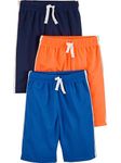 Simple Joys by Carter's Baby Boys' Toddler 3-Pack Mesh Shorts, Blue, Orange, Navy, 5T